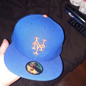 New Era NY Mets 2015 World Series Fitted Hat Sz 8